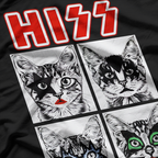 Hiss - The Ultimate Cat Music Band Parody T-Shirt
