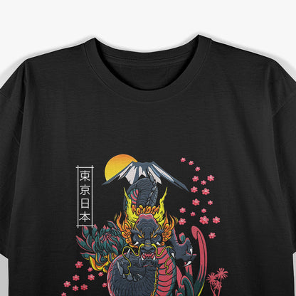 Tokyo Dragon Vibrant Urban Style Meets Mythical Power T-Shirt