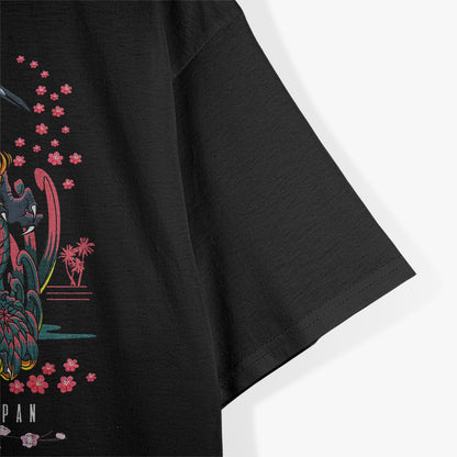 Tokyo Dragon Vibrant Urban Style Meets Mythical Power T-Shirt