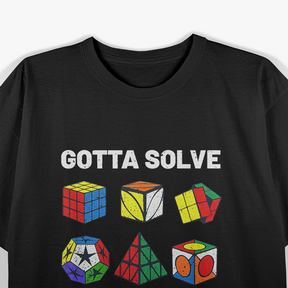 Competitive Puzzle Cube, Gotta Solve 'Em All - Speed Cubing T-Shirt