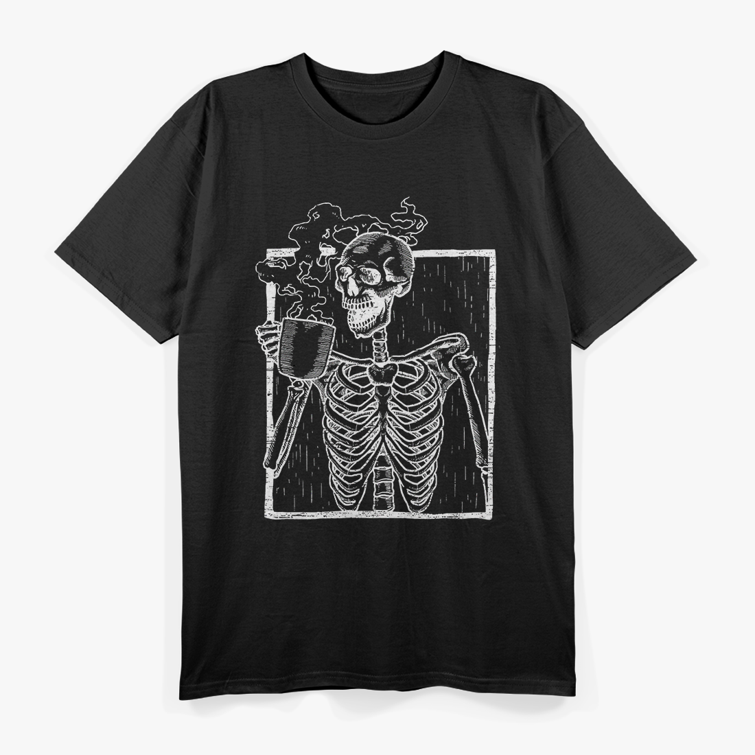 Vintage Skeleton - Distressed Skull Design T-Shirt