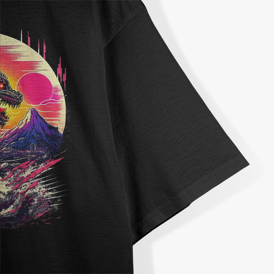 Dragon Vaporwave Retro 80s Synthwave Aesthetic with Vintage Flair T-Shirt