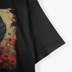 Gothic Raven & Rose Elegance in Darkness T-Shirt