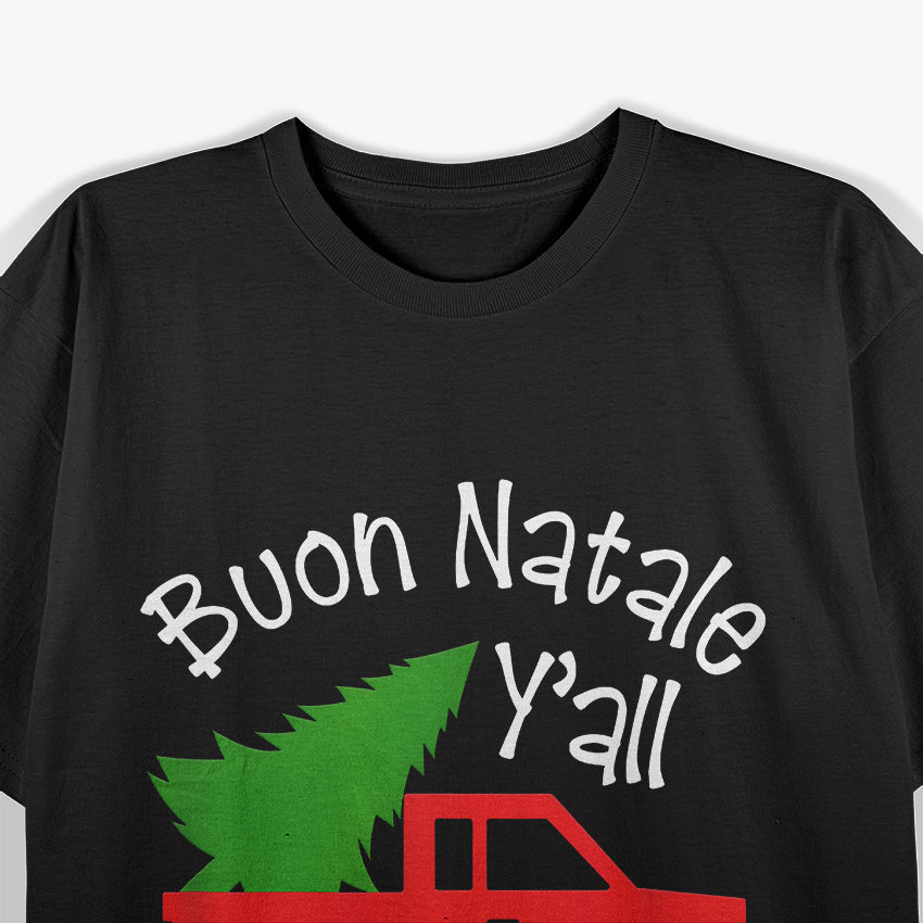 Italian Christmas Spirit - Red Truck Edition T-Shirt