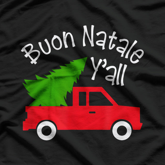 Italian Christmas Spirit - Red Truck Edition T-Shirt