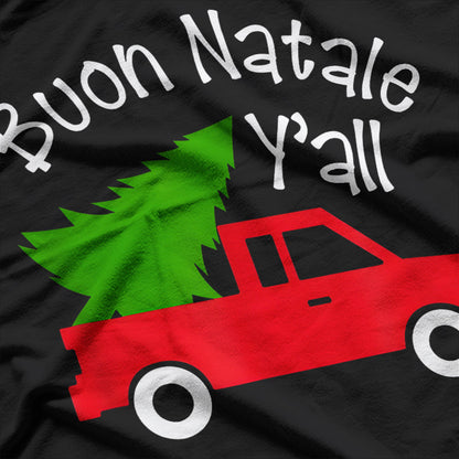 Italian Christmas Spirit - Red Truck Edition T-Shirt