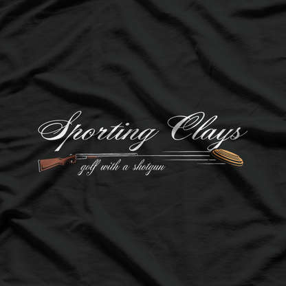 Sporting Clays, Golf With A Shotgun, Skeet Trap Clay T-Shirt