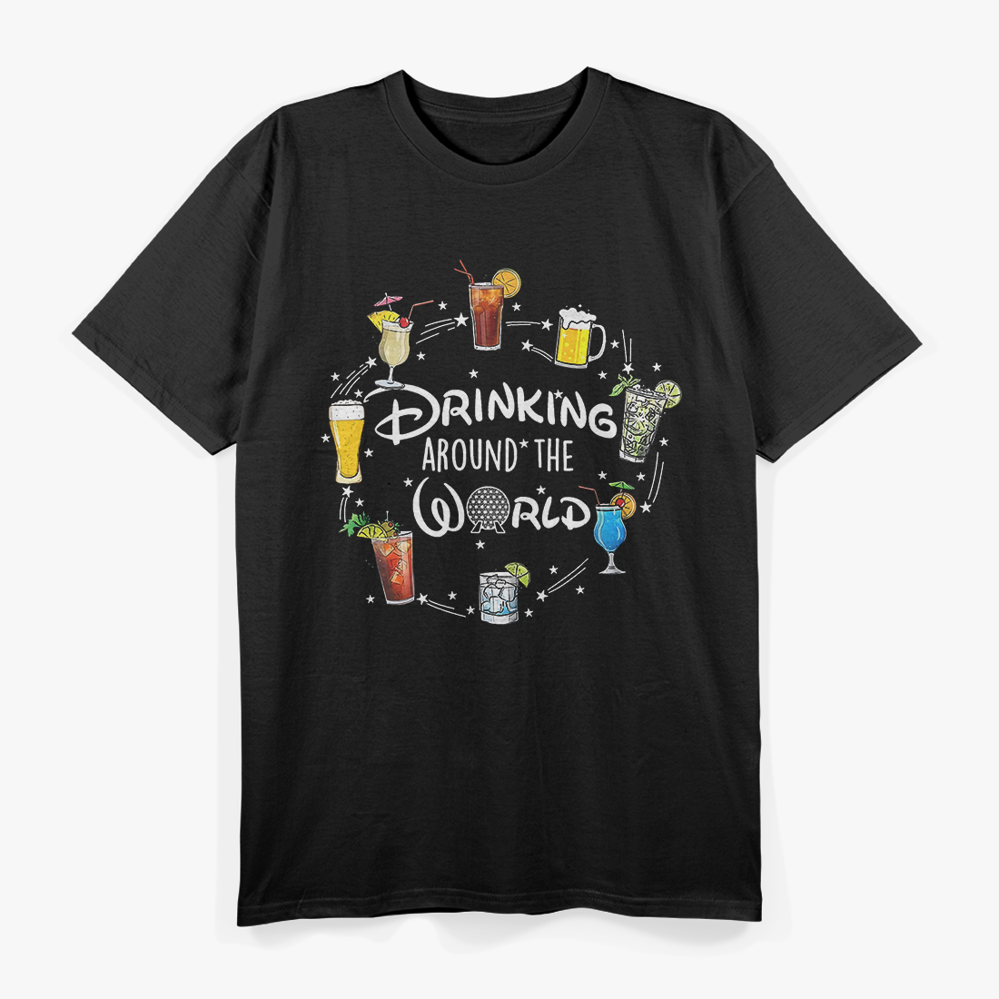 Drinking Around The World - Funny Party T-Shirt