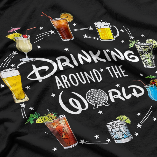 Drinking Around The World - Funny Party T-Shirt