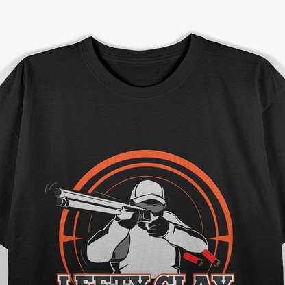 Trap Shotgun Gift Lefty Clay Buster Skeet Shooting T-Shirt