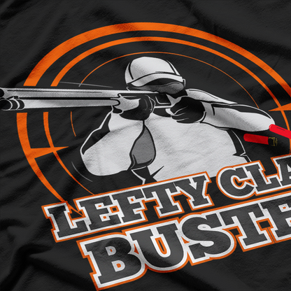 Trap Shotgun Gift Lefty Clay Buster Skeet Shooting T-Shirt