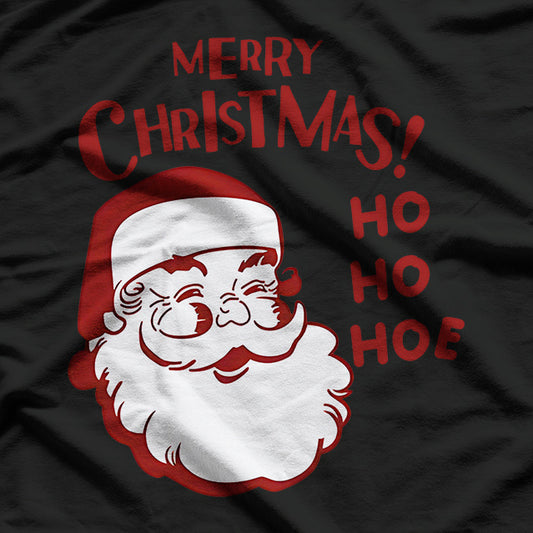 Ho Ho Hoe Funny Santa Christmas T-Shirt