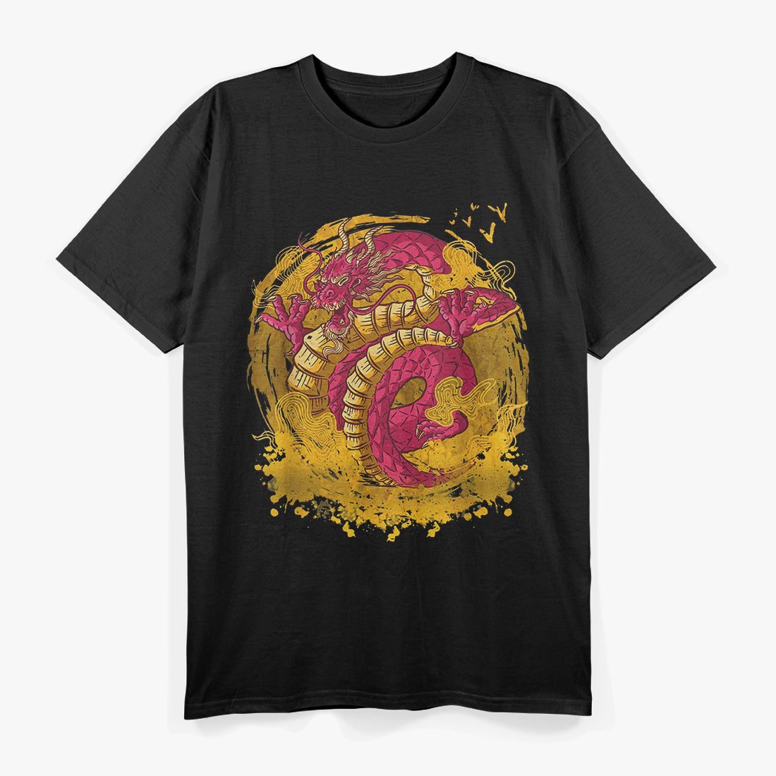 Japanese Retro Dragon - Timeless Mythology with Vintage Charm T-Shirt