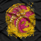 Japanese Retro Dragon - Timeless Mythology with Vintage Charm T-Shirt