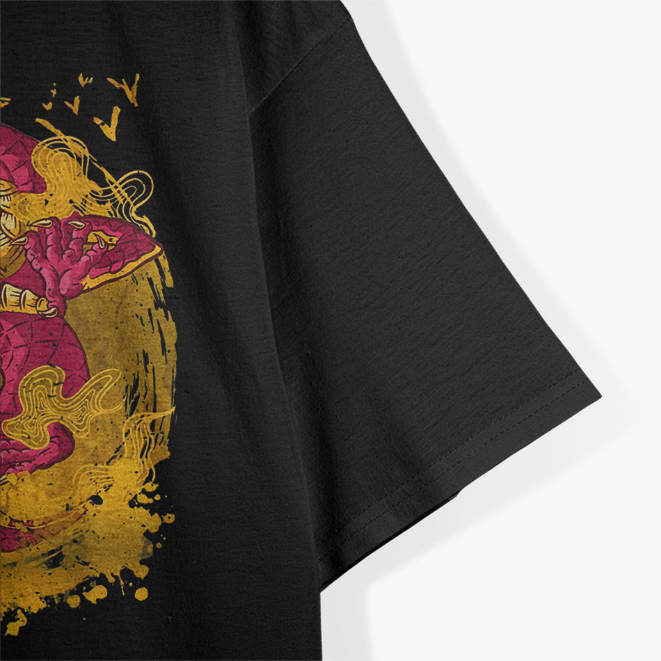 Japanese Retro Dragon - Timeless Mythology with Vintage Charm T-Shirt