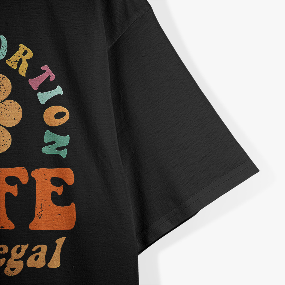 Keep Abortion Safe and Legal Pro Choice Feminist Retro T-Shirt