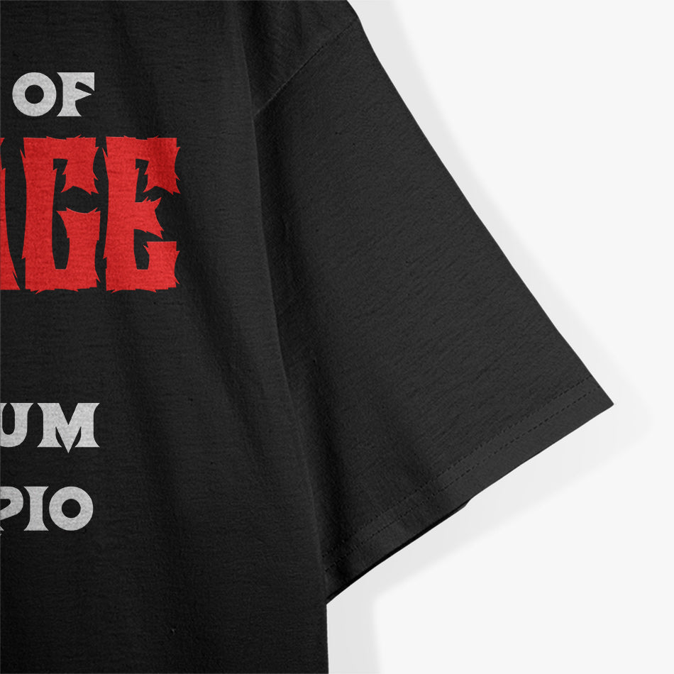 Scorpio Queen Level of Savage Zodiac Enthusiast Humor T-Shirt