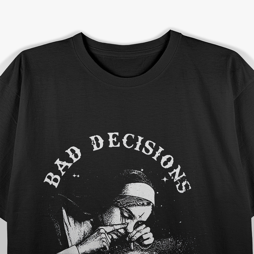 Bad Decisions, Good Stories Smoking Nun Humor T-Shirt