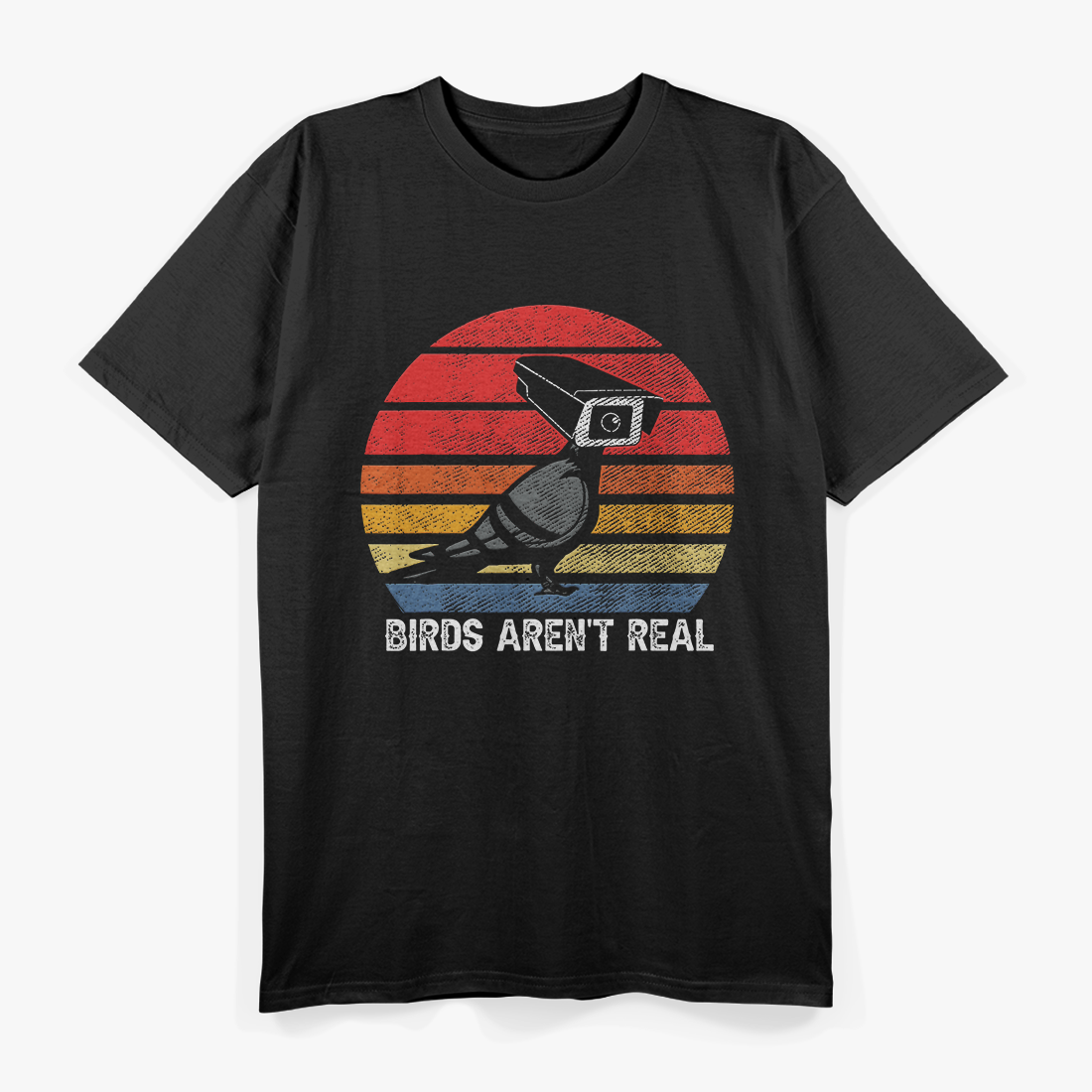 Birds Are Not Real - Retro Funny Bird Watching Spies Humor T-Shirt