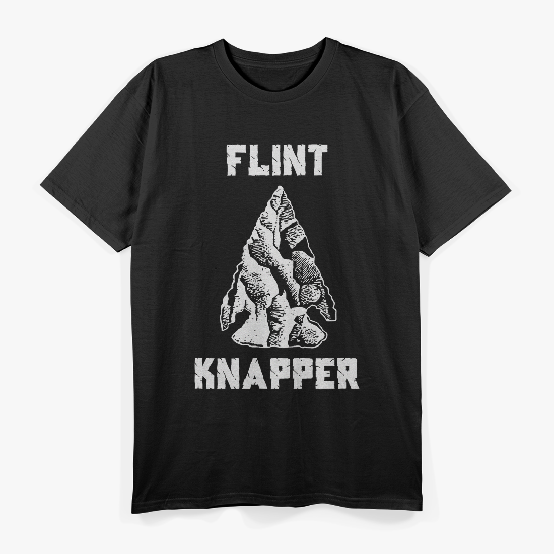 Flint Knapping gift Primitive Skills Arrowhead Collectors T-Shirt