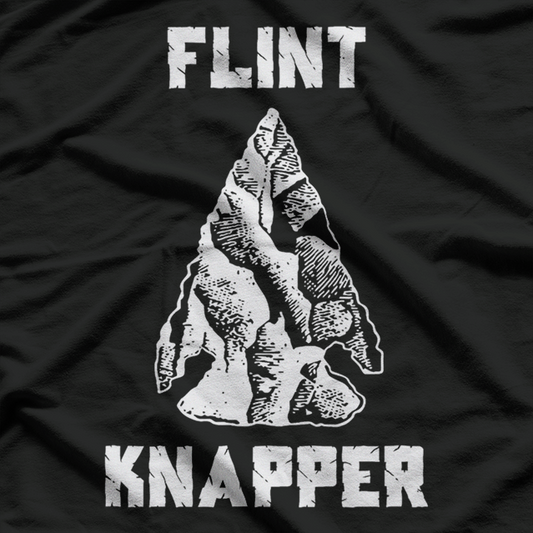 Flint Knapping gift Primitive Skills Arrowhead Collectors T-Shirt