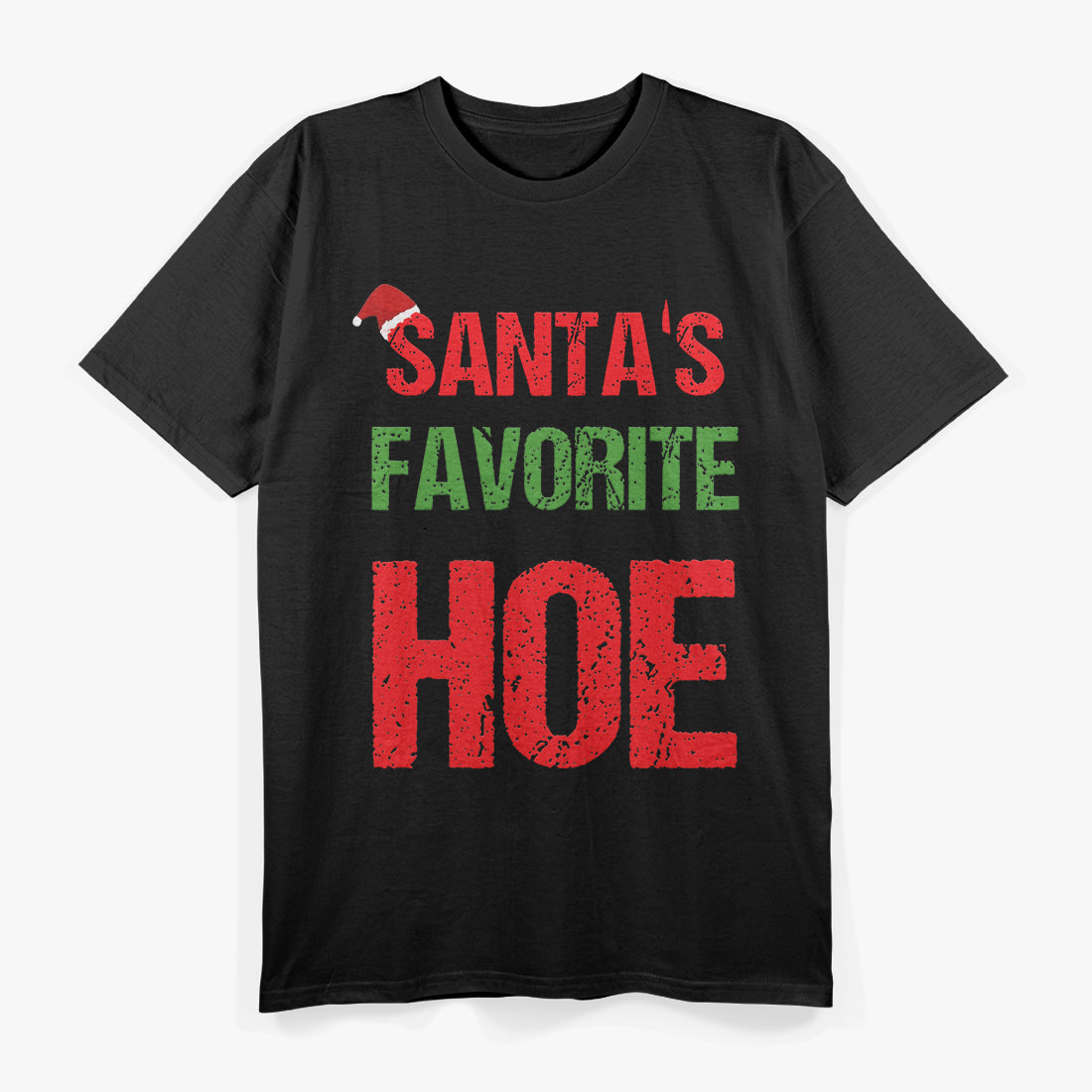 Funny Pajama Christmas Hoe Humor T-Shirt