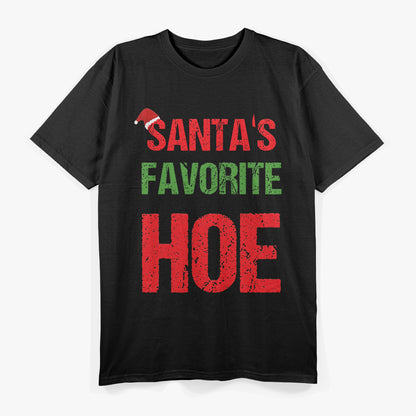 Funny Pajama Christmas Hoe Humor T-Shirt