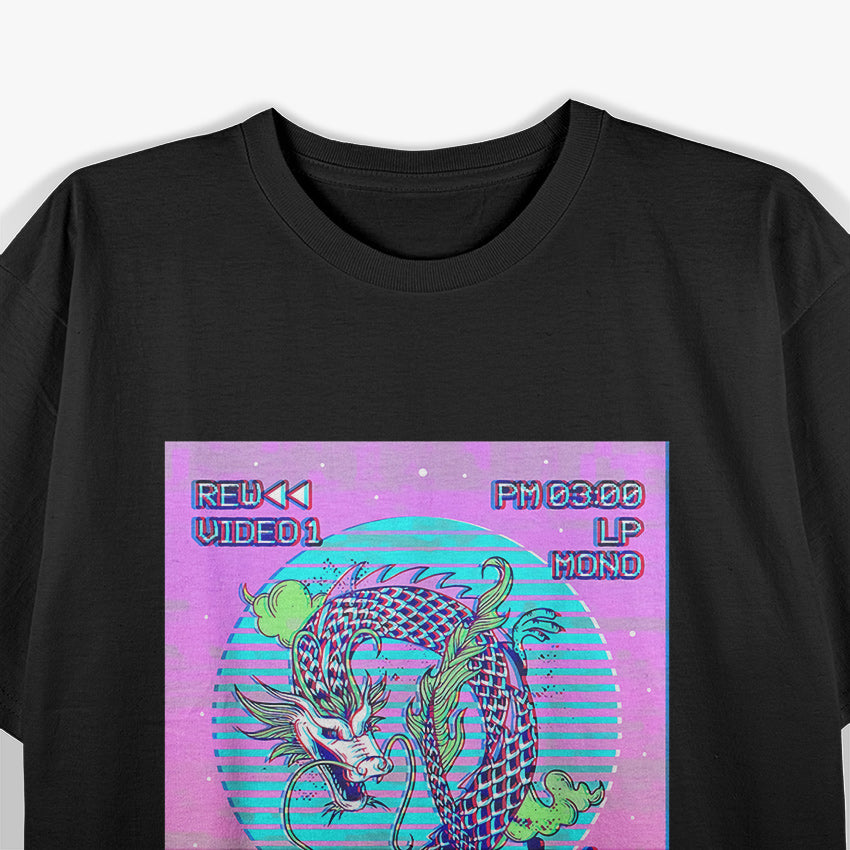 Japanese Dragon Retro - Classic Myth Meets Vintage Aesthetic T-Shirt