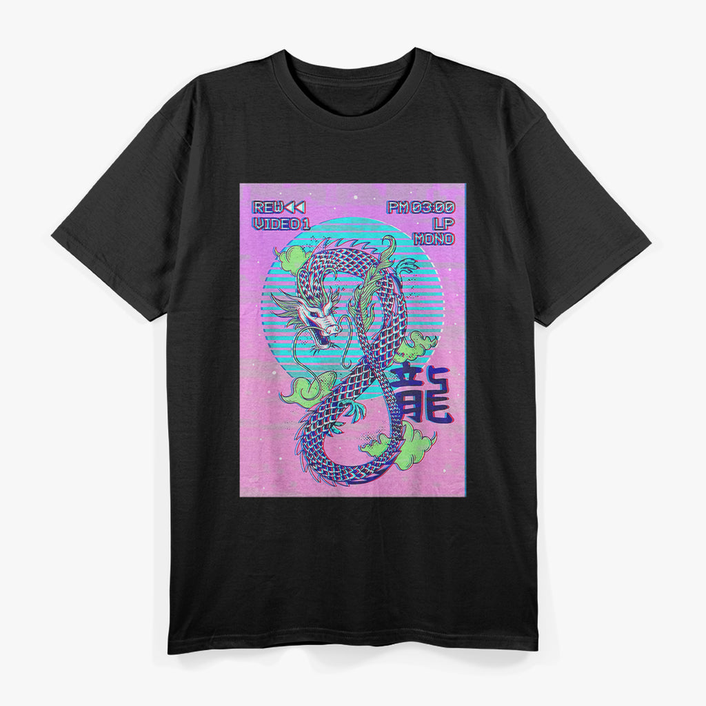 Japanese Dragon Retro - Classic Myth Meets Vintage Aesthetic T-Shirt