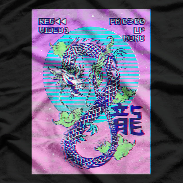 Japanese Dragon Retro - Classic Myth Meets Vintage Aesthetic T-Shirt