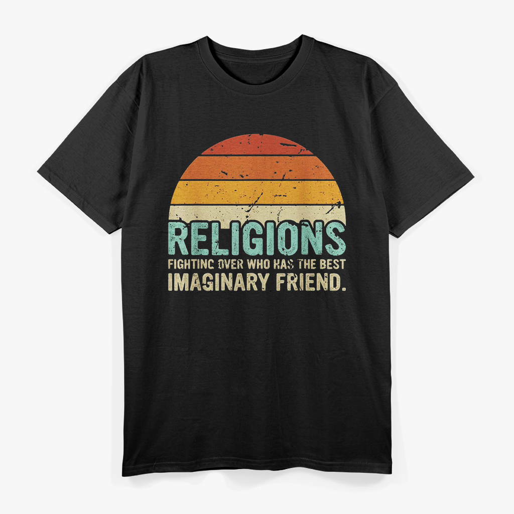 Retro Atheist Science Is Imaginary Humor T-Shirt