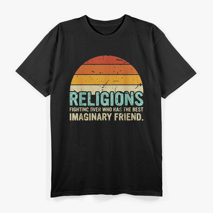 Retro Atheist Science Is Imaginary Humor T-Shirt