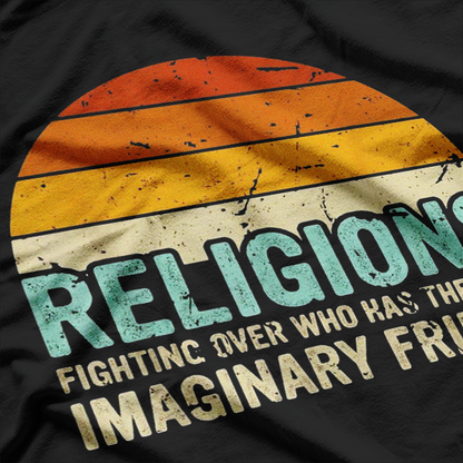 Retro Atheist Science Is Imaginary Humor T-Shirt