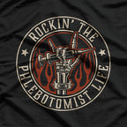 Rocking Phlebotomist Life Funny Medical Technician Design T-Shirt