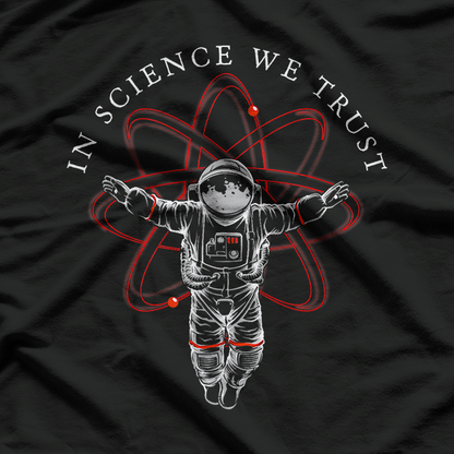 Atheist In Science We Trust Astronaut Graphic T-Shirt