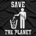 Save The Planet Humanist Satirical Humor Anti-Religion T-Shirt