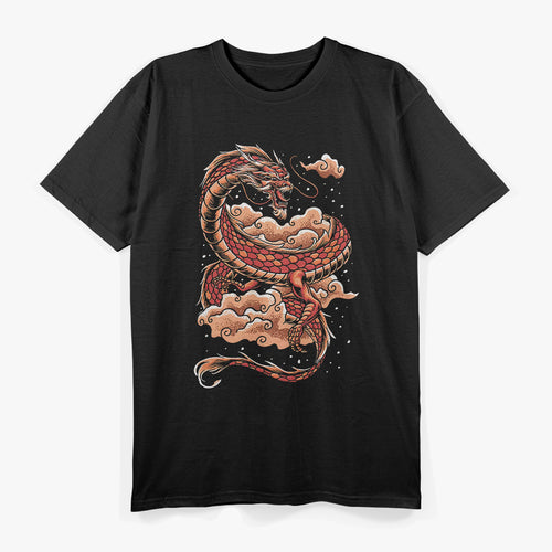 Chinese Red Dragon - A Bold Symbol of Power, Strength, and Fortune T-Shirt