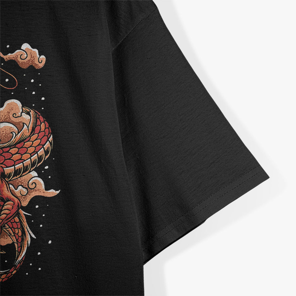 Chinese Red Dragon - A Bold Symbol of Power, Strength, and Fortune T-Shirt