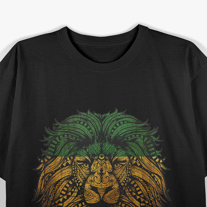 Lion Rasta Roots Rock Reggae Graphic T-Shirt