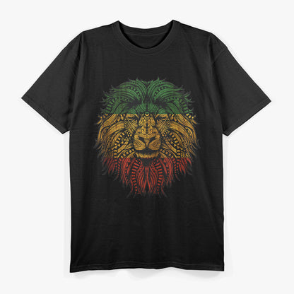 Lion Rasta Roots Rock Reggae Graphic T-Shirt