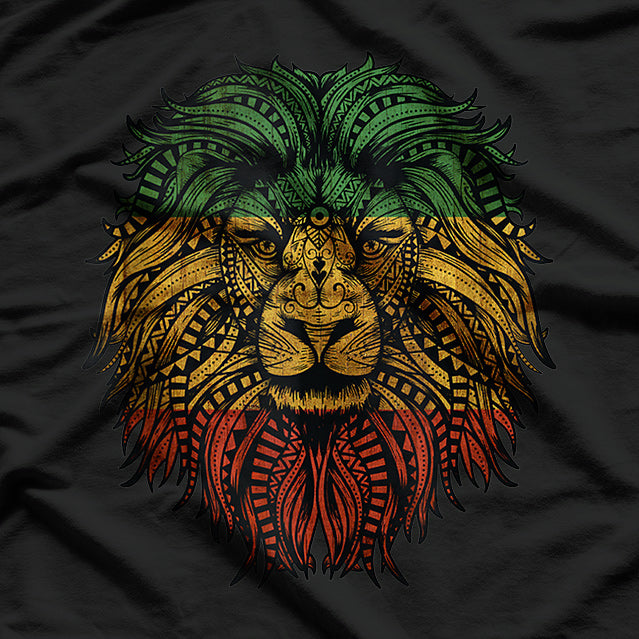 Lion Rasta Roots Rock Reggae Graphic T-Shirt