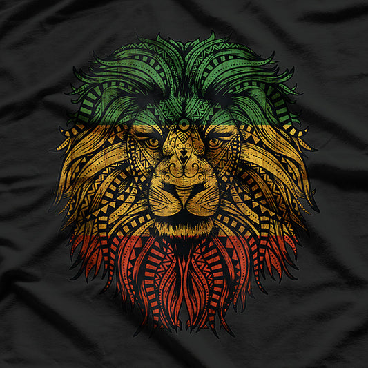 Lion Rasta Roots Rock Reggae Graphic T-Shirt