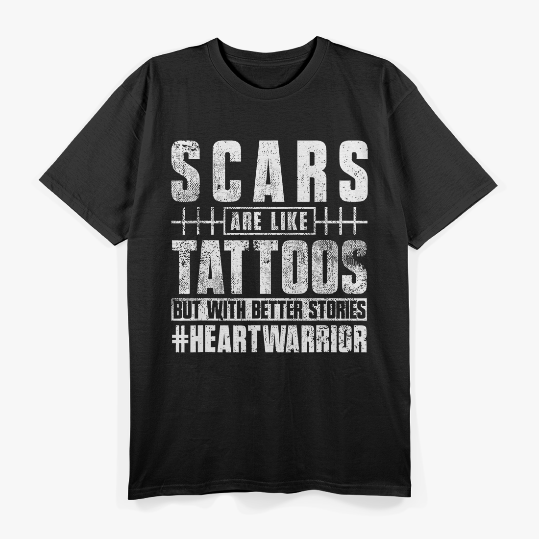 Open Heart Surgery Survivor Scars Are Like Tattoos Recovery T-Shirt