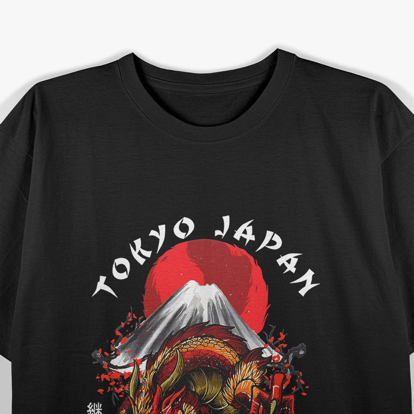 Traditional Japanese Dragon - A Masterpiece of Myth and Culture T-Shirt