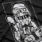 Amelia Watson in a Retro-Glitched Hololive Style T-Shirt