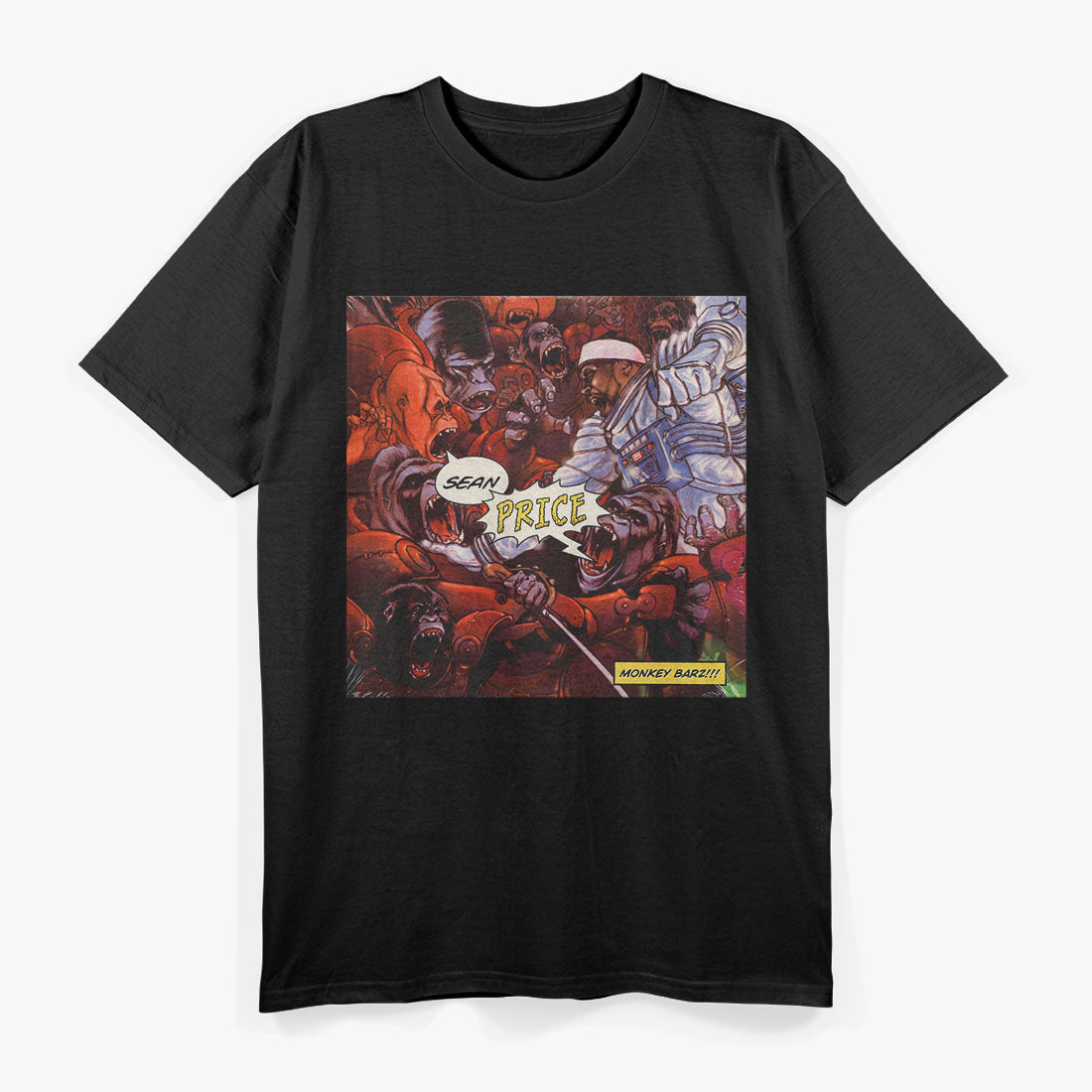 Raw Hip-Hop Energy from Sean Price’s Monkey Barz Era T-Shirt