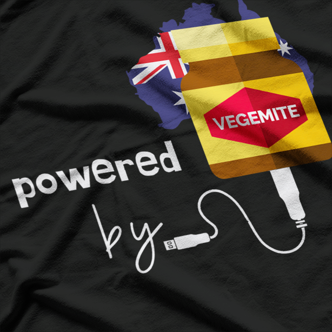 Powered by Aussie Spread Funny Breakfast Lover  T-Shirt