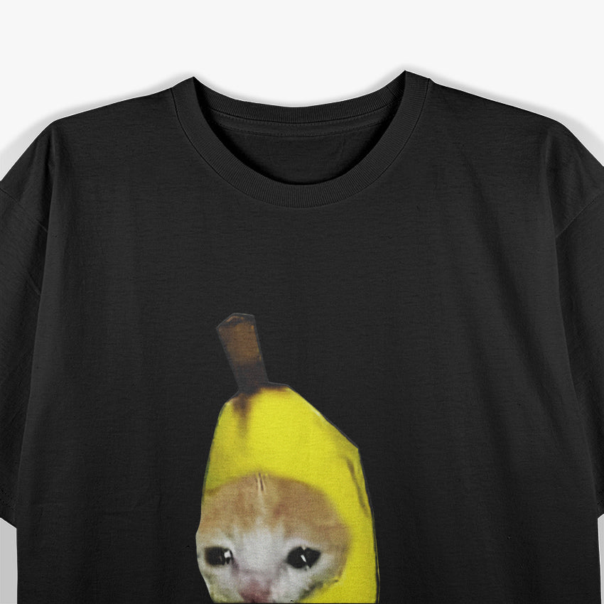 Banana Cat Meme Funny Design T-Shirt