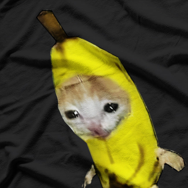 Banana Cat Meme Funny Design T-Shirt