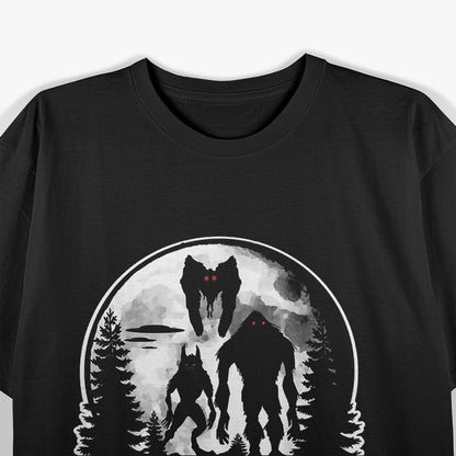 Bigfoot, Dogman, Mothman, UFO: National Cryptid Society T-Shirt